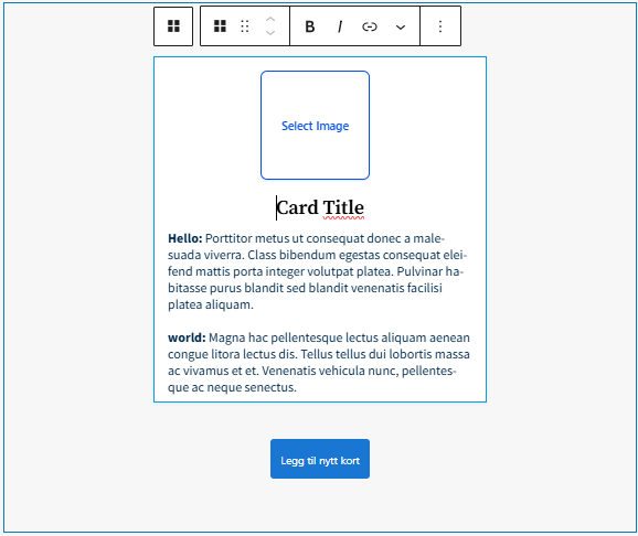 Knappen: Select image